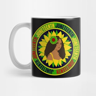 Sunflower Juneteenth Mug